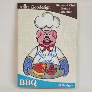 Anita Goodesign BBQ Diamond Club Bonus Collection 20 Embroidery Designs CD